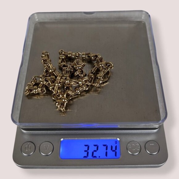 Vintage Bowtie Link Chain Necklace - Picture 5 of 5